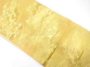 アンティーク　流水に樹木模様織り出し袋帯（材料）